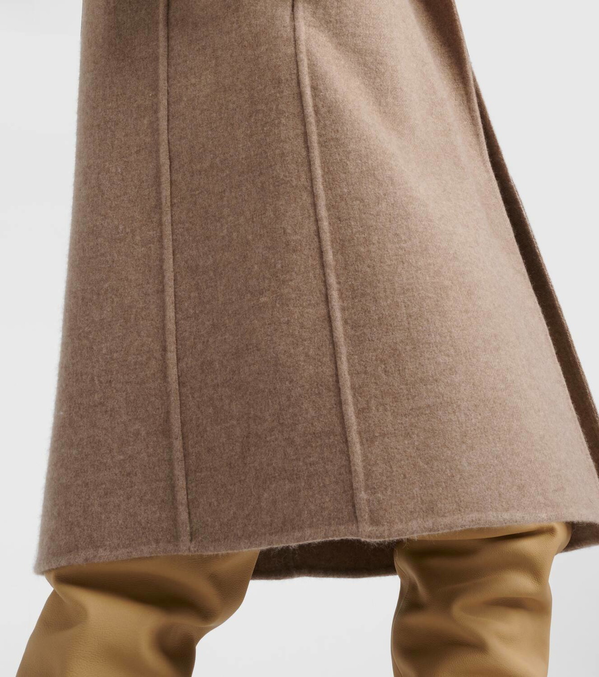 The Row Fedra cashmere and cotton coat