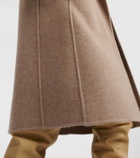 The Row Fedra cashmere and cotton coat