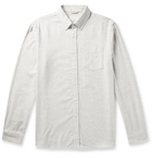 Saturdays NYC - Crosby Button-Down Collar Mélange Cotton-Flannel Shirt - Gray