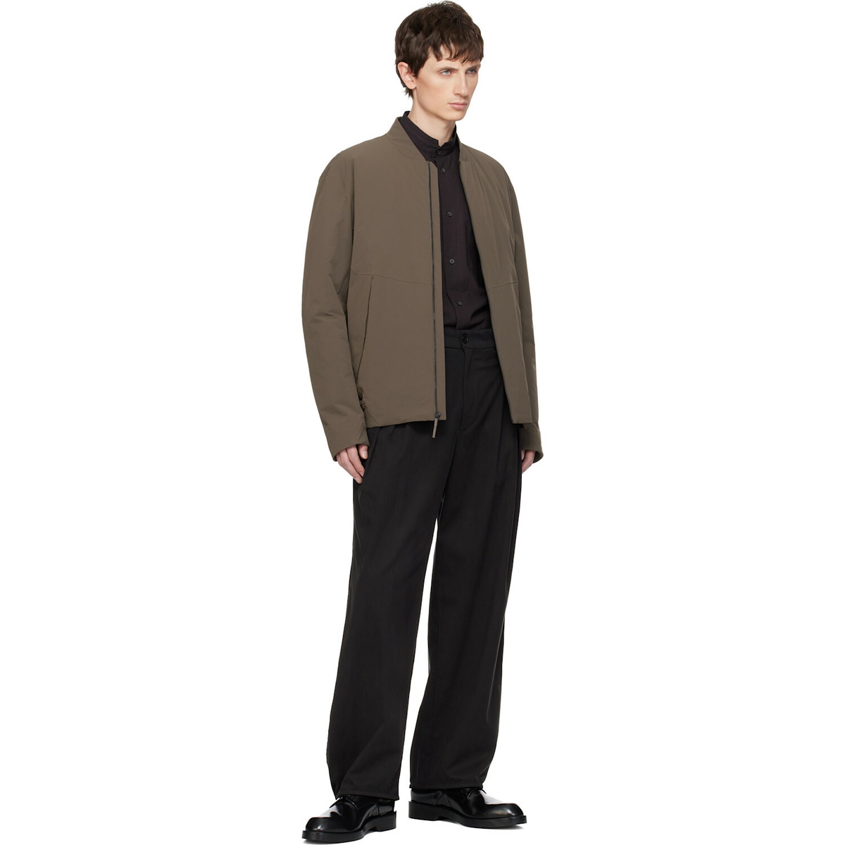 Veilance Taupe Diode Insulated Bomber Jacket