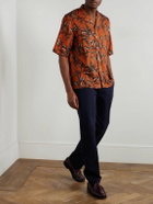 Officine Générale - Straight-Leg Garment-Dyed Cotton-Twill Trousers - Blue