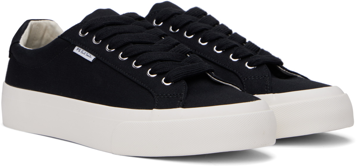 PS by Paul Smith Black Canvas Amos Sneakers