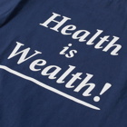 Sporty & Rich Men's Health Is Wealth T-Shirt in Navy/White