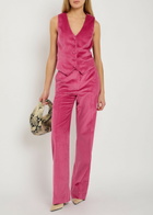 Gabriela Hearst Coleridge Corduroy Waistcoat Pink