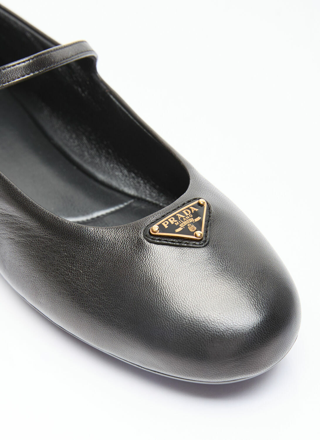 Prada Nappa Leather Ballerina Flats