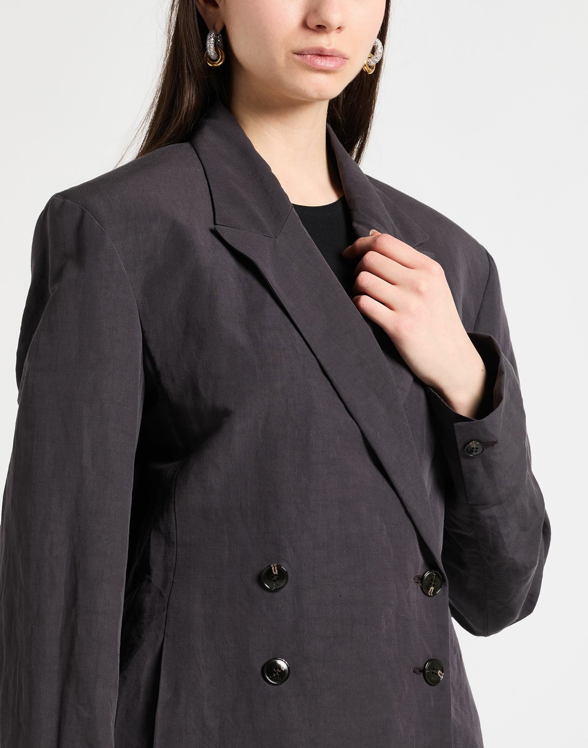 Quira Womens Blazer in Charcoal
