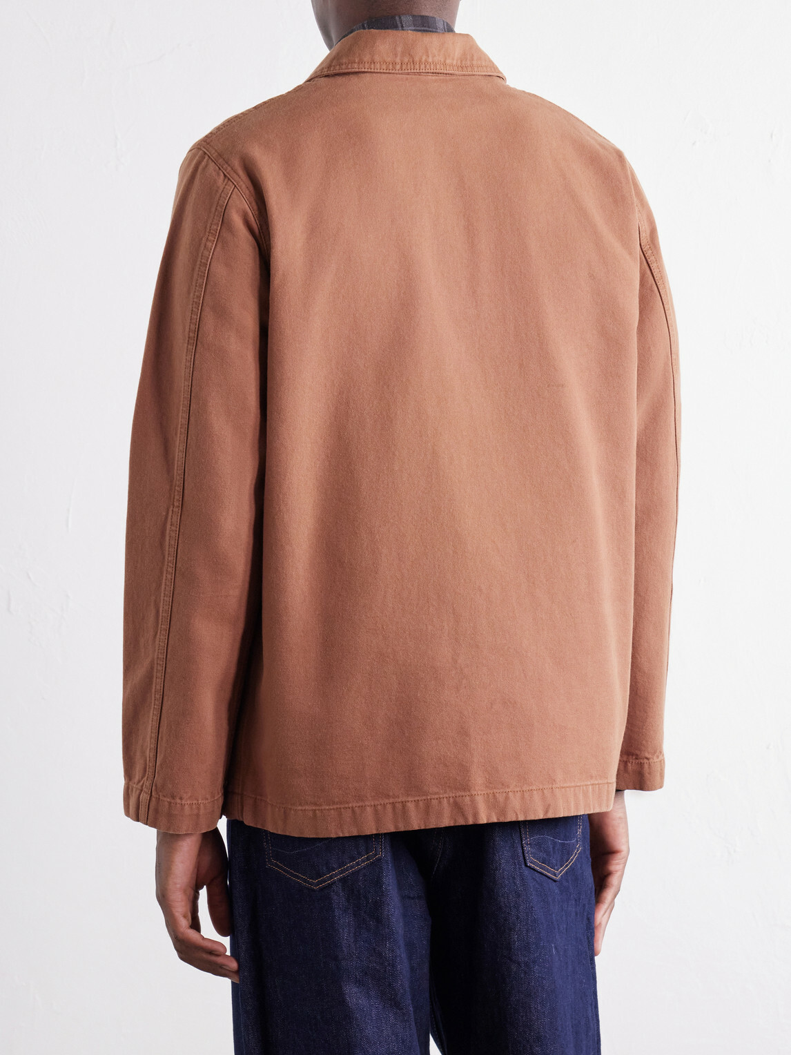 Drake's - Cotton-Canvas Overshirt - Brown
