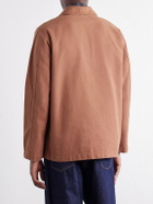 Drake's - Cotton-Canvas Overshirt - Brown