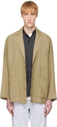 YLÈVE Khaki Linen Blazer