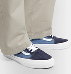 Vans - UA OG Old Skool LX Leather-Trimmed Canvas and Suede Sneakers - Blue