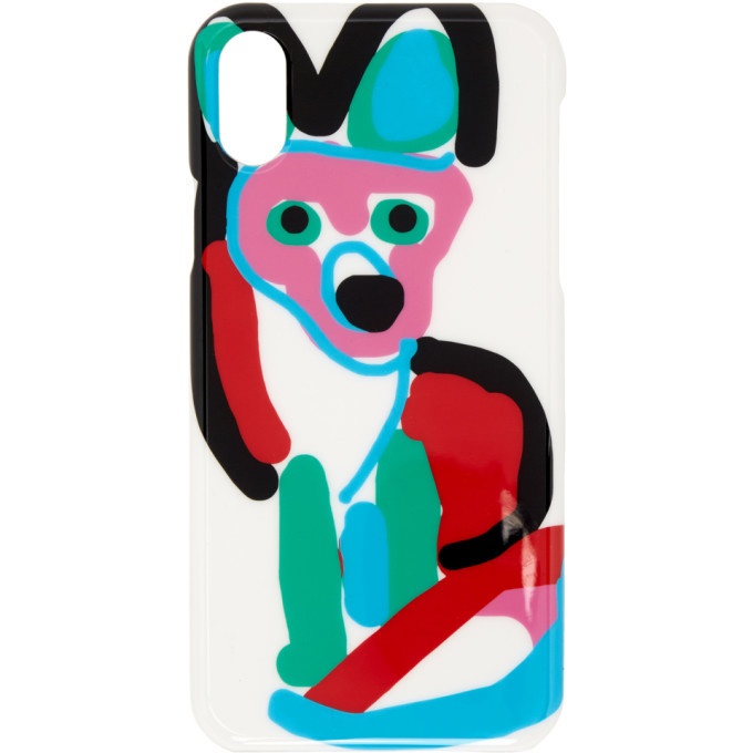 Photo: Maison Kitsune Multicolor Acide Fox iPhone X Case