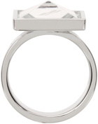 We11done Crystal Square Cut Ring