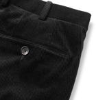 Ermenegildo Zegna - Black Stretch Cotton and Cashmere-Blend Corduroy Trousers - Black