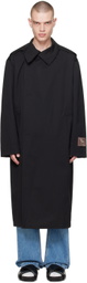 Commission SSENSE Exclusive Black Trench Coat