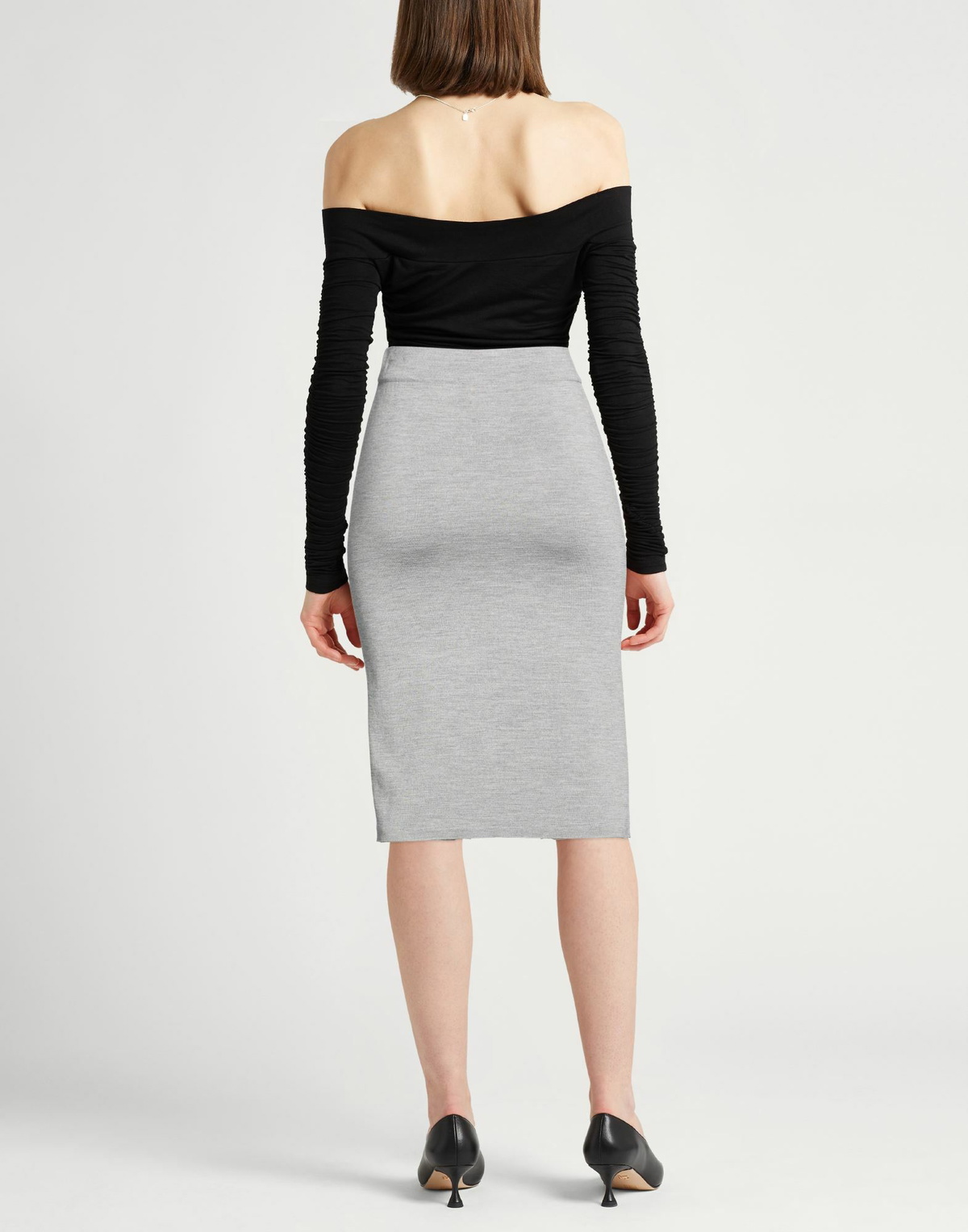 Peserico Womens Midi skirt in Grey