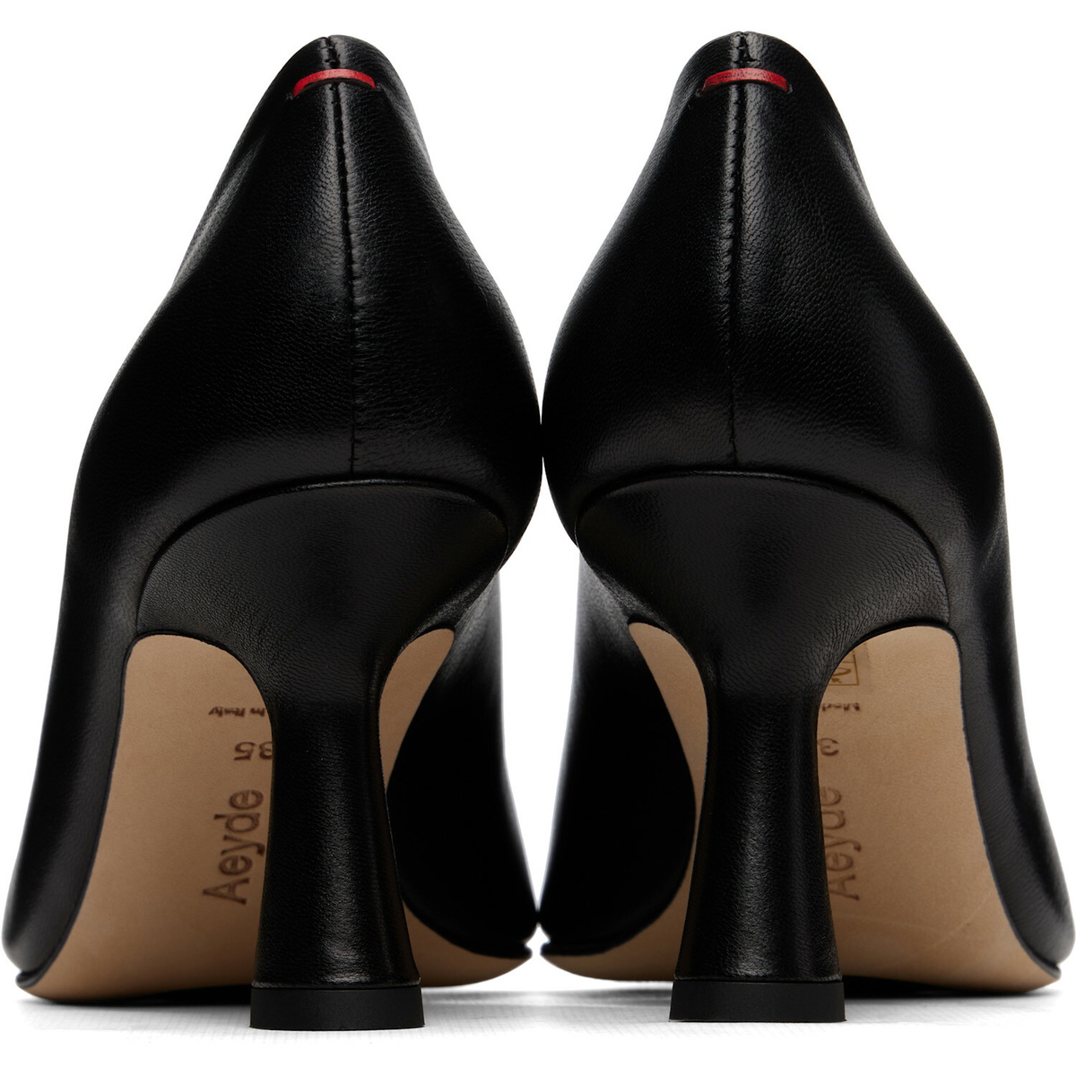 Aeyde Black Zandra Chiseled Heels