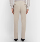 Canali - Stone Stretch-Cotton Suit Trousers - Men - Beige