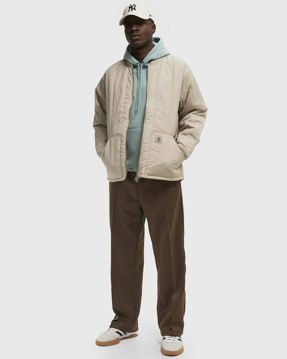 Carhartt WIP Lachlan Liner Beige Mens Bomber Jacket Carhartt WIP