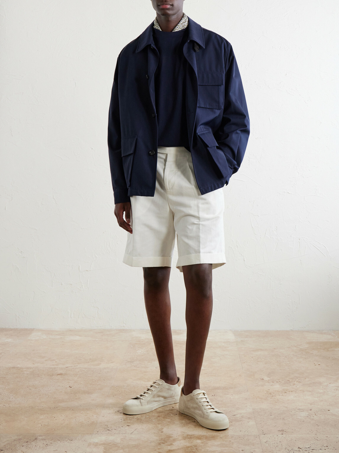 Brioni - Cotton-Jersey T-Shirt - Blue