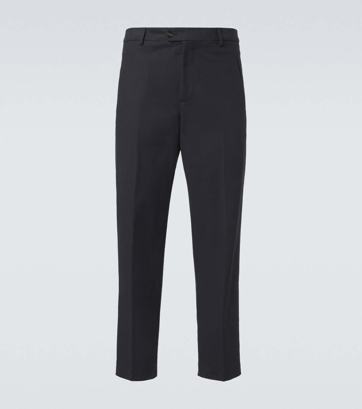 Umit Benan Matt cotton-blend straight pants