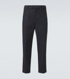 Umit Benan Matt cotton-blend straight pants