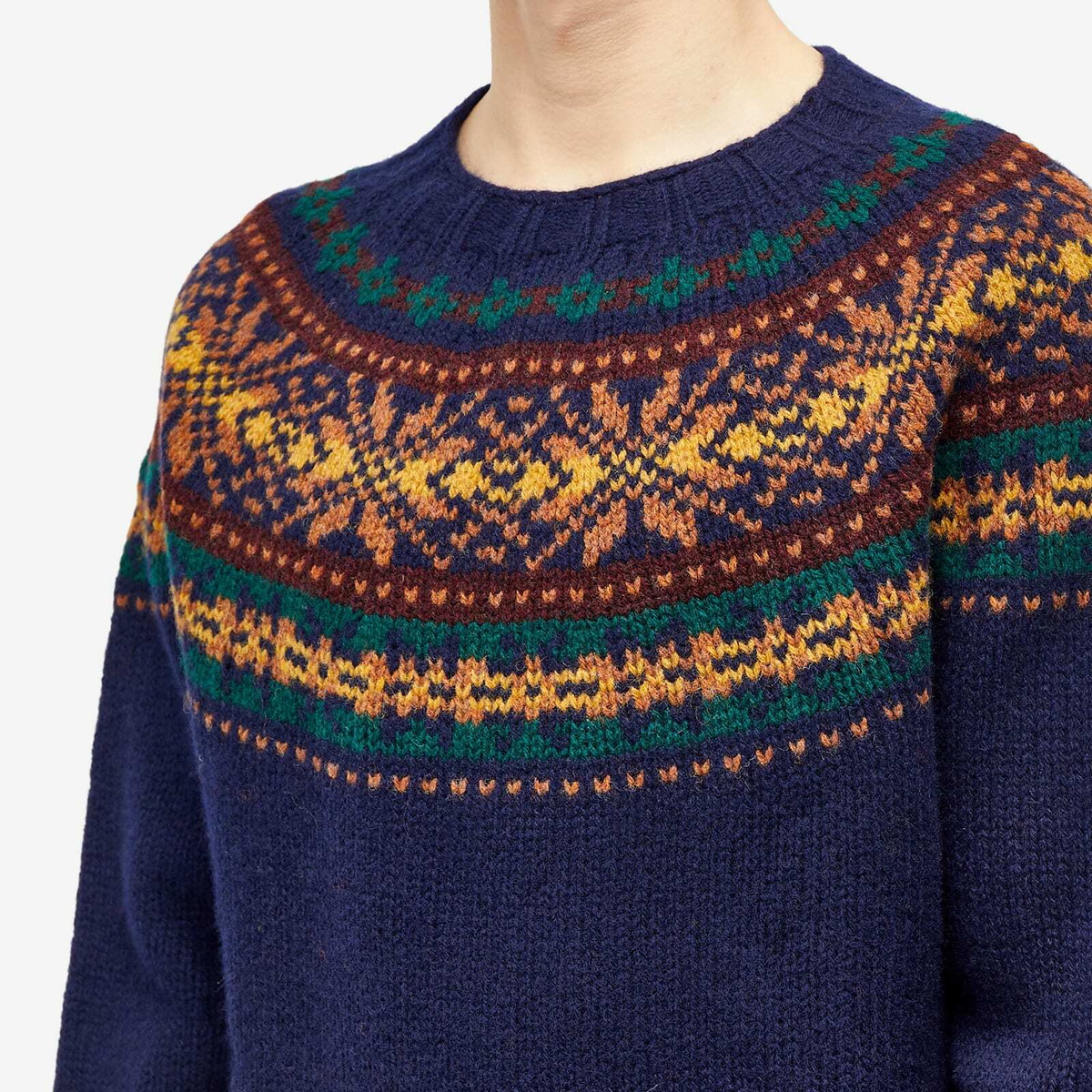 Howlin by Morrison Men's Howlin' Fragments of Light Yoke Crew Knit in ...