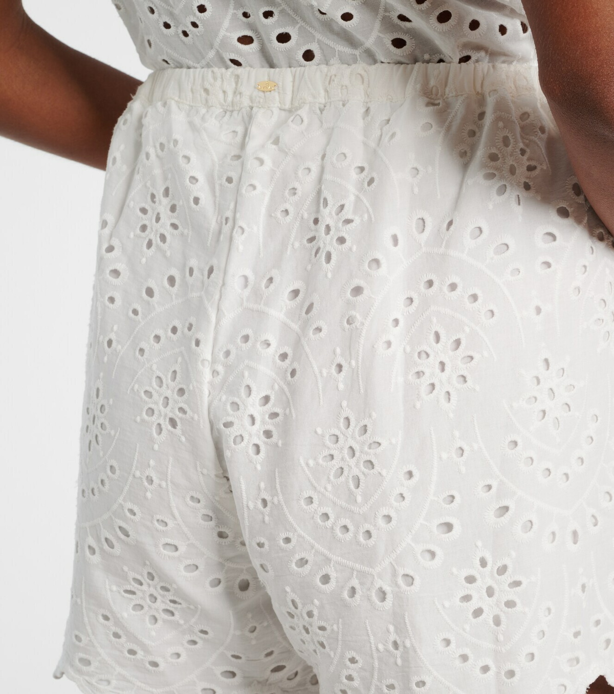 Poupette St Barth Cruse broderie anglaise cotton shorts