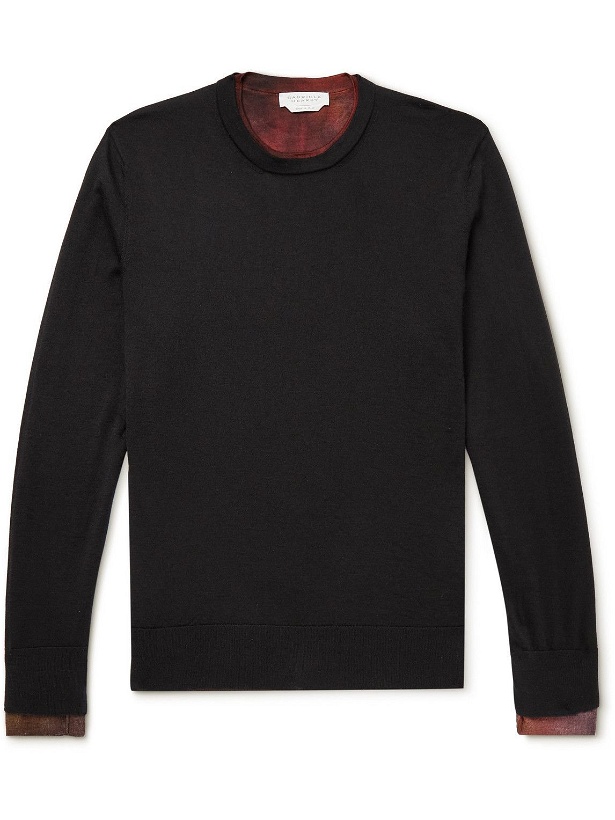 Photo: Gabriela Hearst - Layered Cashmere and Silk-Blend Sweater - Black