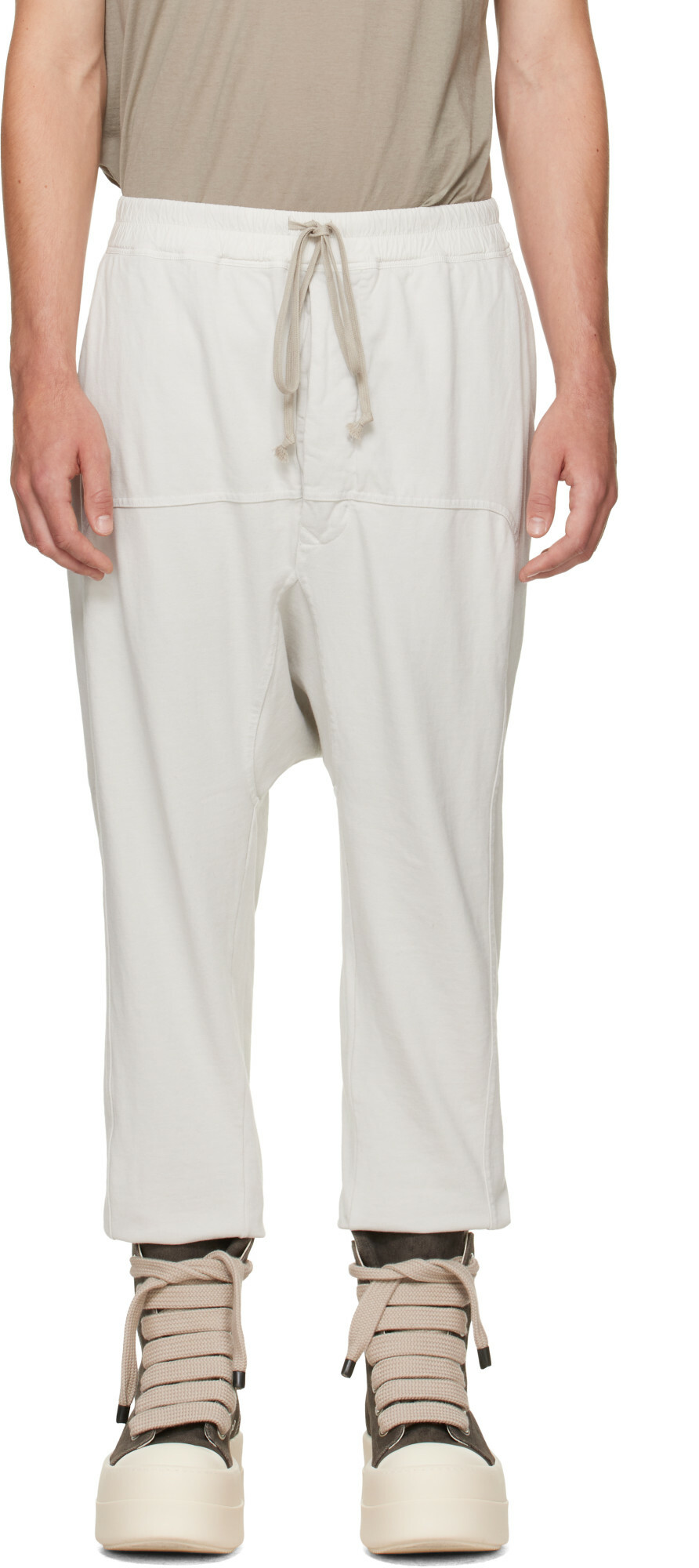Rick Owens DRKSHDW Off-White Tower Prisoner Drawstring Sweatpants