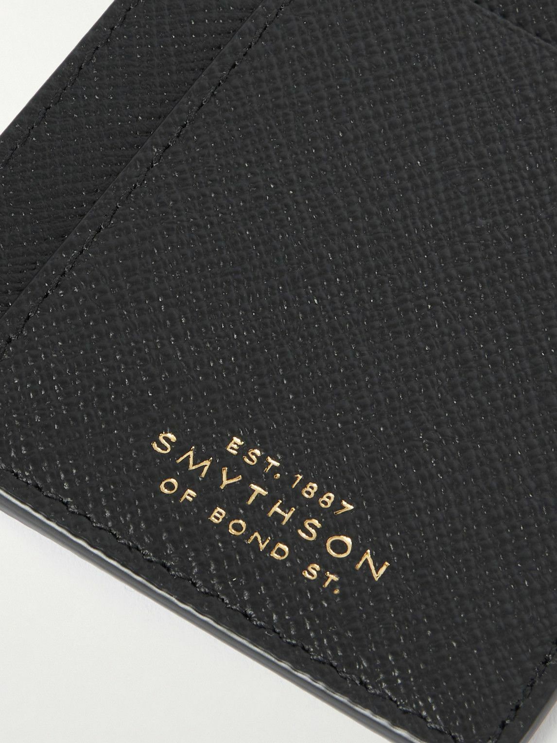 SMYTHSON - Panama Cross-Grain Leather Cardholder