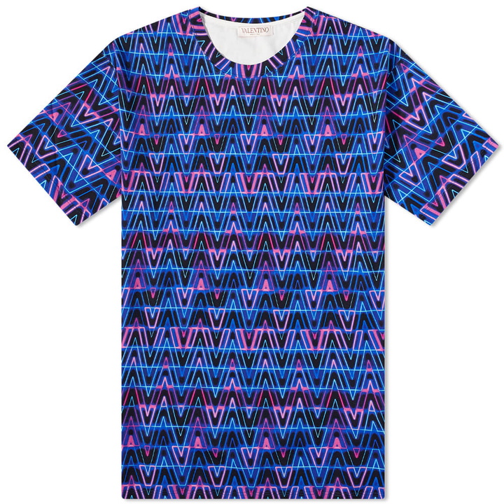 Photo: Valentino Men's Optical Logo T-Shirt in Neon Optical