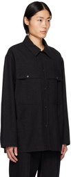 LEMAIRE Black Storm Flap Jacket