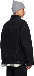 Acne Studios SSENSE Exclusive Black Denim Jacket