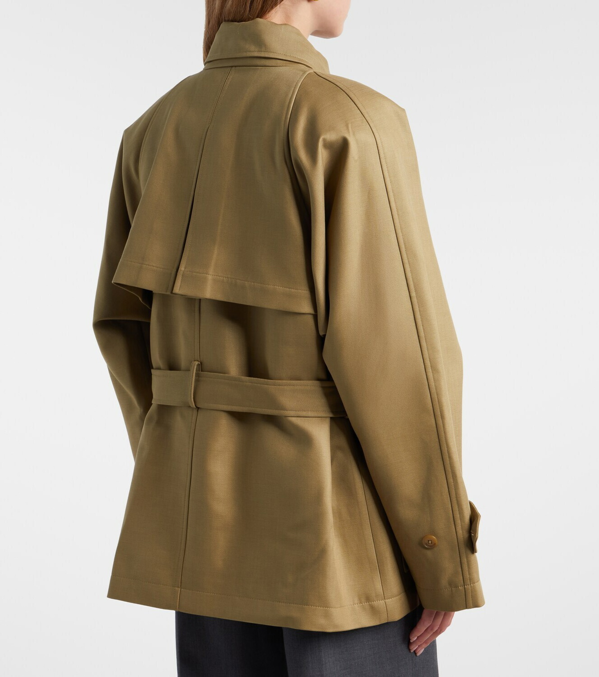 The Frankie Shop Kelia belted padded jacket