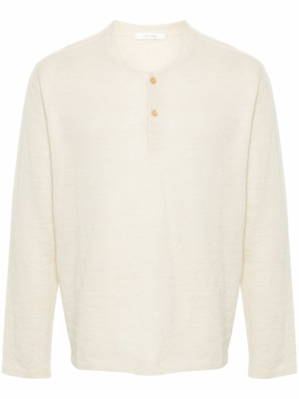 THE ROW 25SS Ennio 長袖ヘンリーネックカットソ The Row Ennio Top The Row