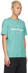 Salvatore Ferragamo Blue '1927' Signature T-Shirt