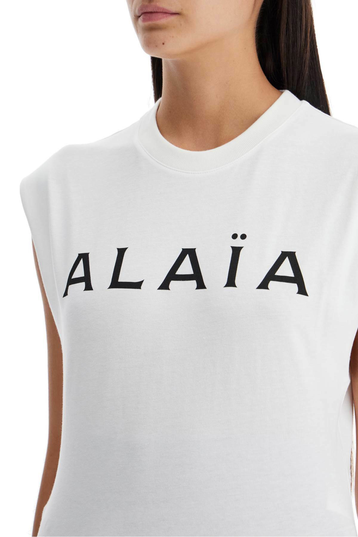 ALAIA logo printed t-shirt White ALAÏA