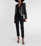 Veronica Beard Cooke Dickey leather jacket