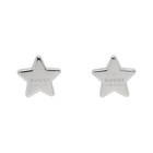Gucci Silver Logo Star Earrings