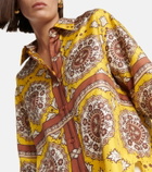 Nili Lotan Julien printed silk twill shirt
