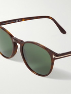 TOM FORD - Lewis Round-Frame Tortoiseshell Acetate Sunglasses