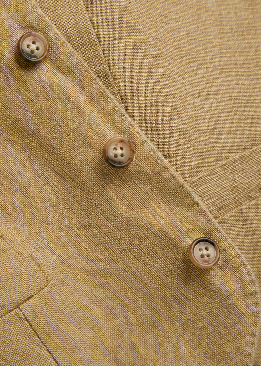 Polo Ralph Lauren Tailored Linen Vest Brown