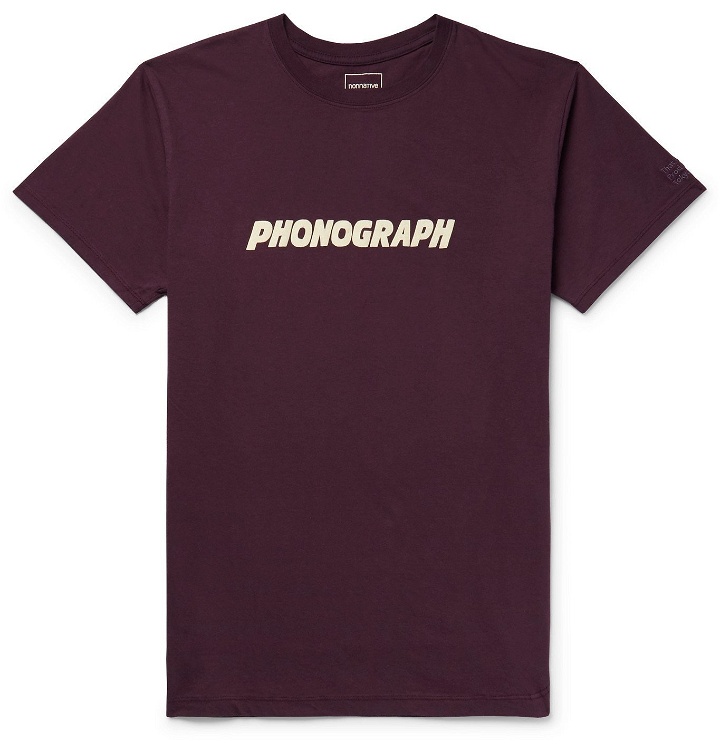 Photo: nonnative - Printed Cotton-Jersey T-Shirt - Burgundy
