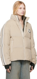 Moncler Genius Moncler x Palm Angels Beige Abrolhos Down Jacket