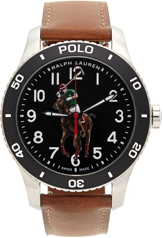 Photo: Polo Ralph Lauren Brown & Black 'The Polo' 42mm Watch