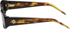 Casablanca Black & Brown Slim Sunglasses