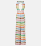 Missoni Zigzag open-back lamé jumpsuit