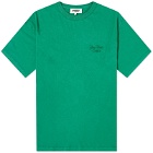 YMC Men's Tripe T-Shirt in Green