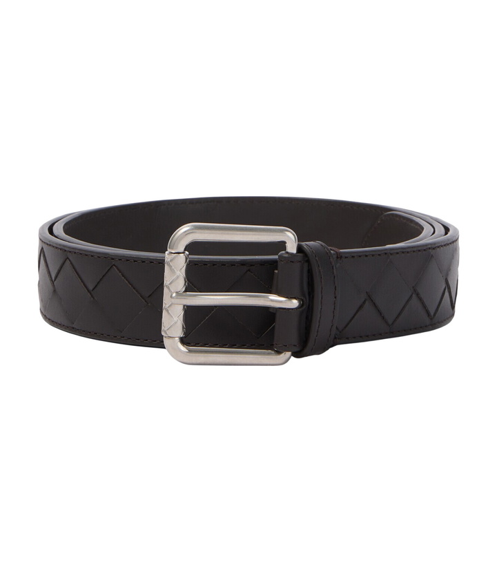 Photo: Bottega Veneta Intrecciato leather belt