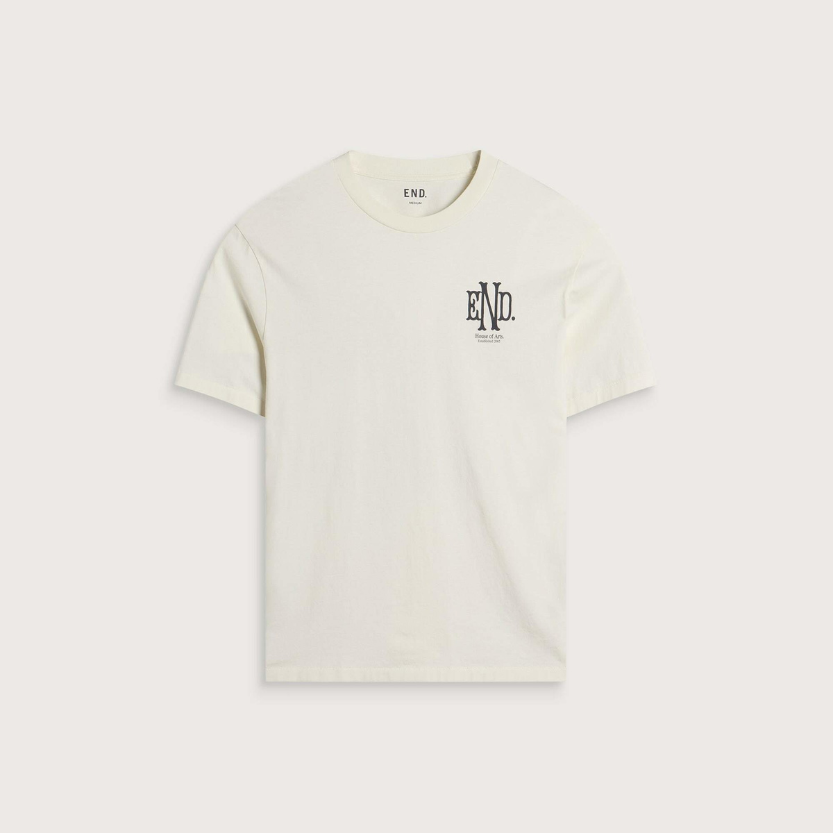 END. Mono T-shirt in Smoke White